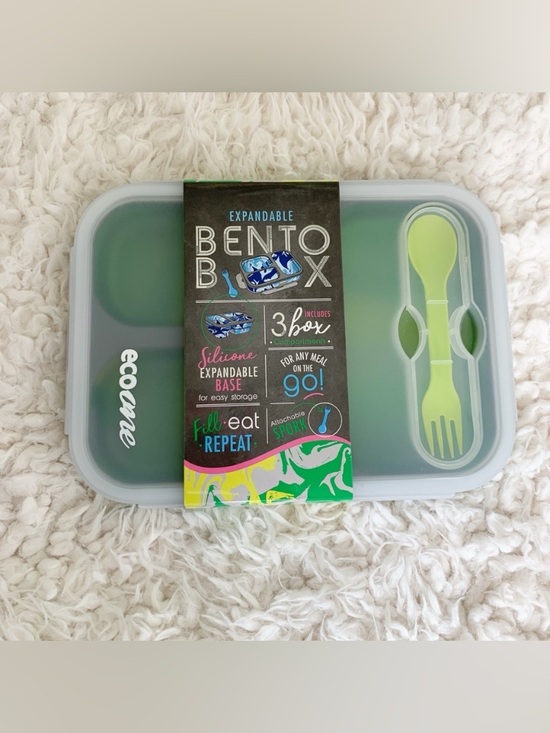 Eco One Other - New Eco One Green Tie Dye Swirl BPA Free Expandable Bento Box 3 compartments